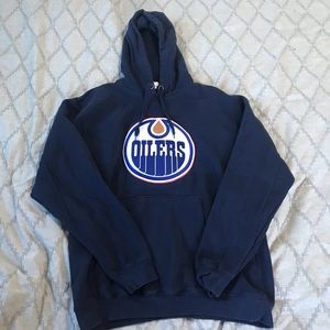 Navy blue Edmonton oilers hoodie